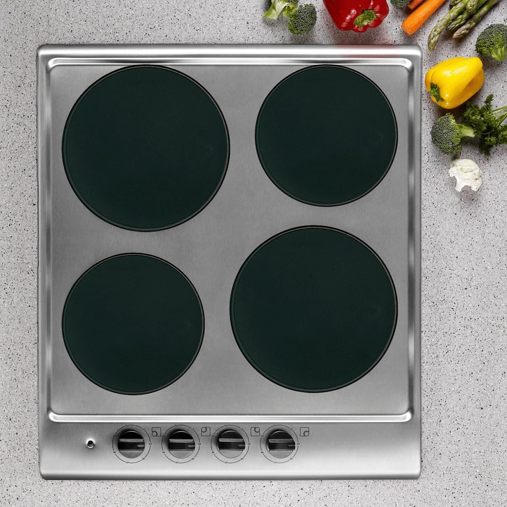 Range Kleen Black Round Burner Kovers Set of 4
