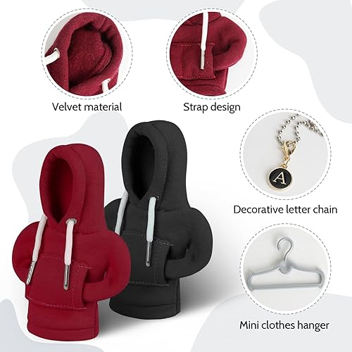 Miniatura 4 de 2 sudaderas con capucha para palanca de cambios de automóvil, sudadera con capucha divertidos accesorios para automóvil, protección universal de