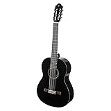 Yamaha C40BLII Akustikgitarre schwarz – Hochwertige Akustikgitarre für Einsteiger in edlem Design – 4/4 Gitarre aus Holz