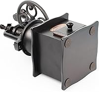 Vista 8 de Molinillo de Café, Molinillo Manual de Granos de Café de Madera, Molinillo de Café con Rodillo, Molino de Café Antiguo con Manivela de Hierro