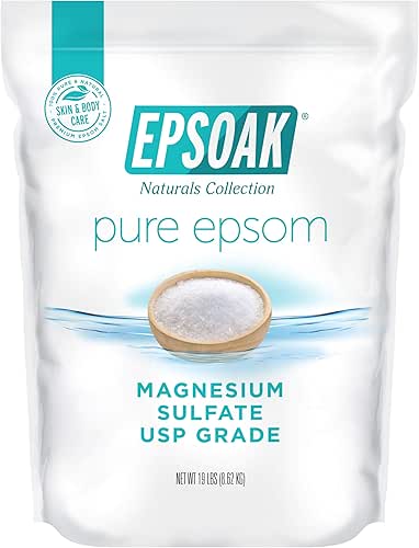 Epsoak Epsom Salt 19 lb. Magnesium Sulfate USP, Resealable Epsom