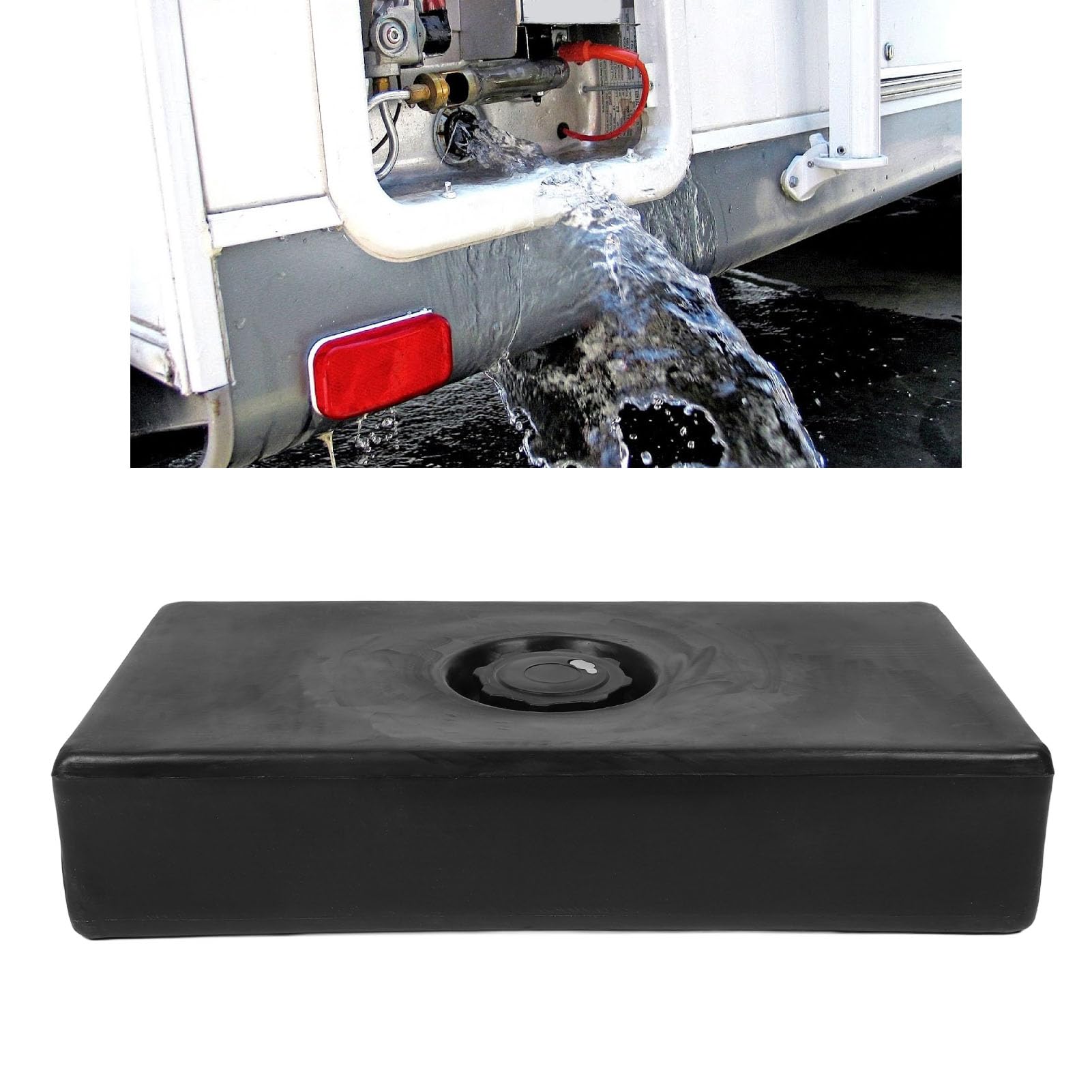 Serbatoio d'Acqua per, 26 X 13,4 X 5,5 Pollici Serbatoi d'Acqua Dolce 8 Galloni Accessori per Parti di a Perdita di Perdite per Campeggiatori di Campeggiatori