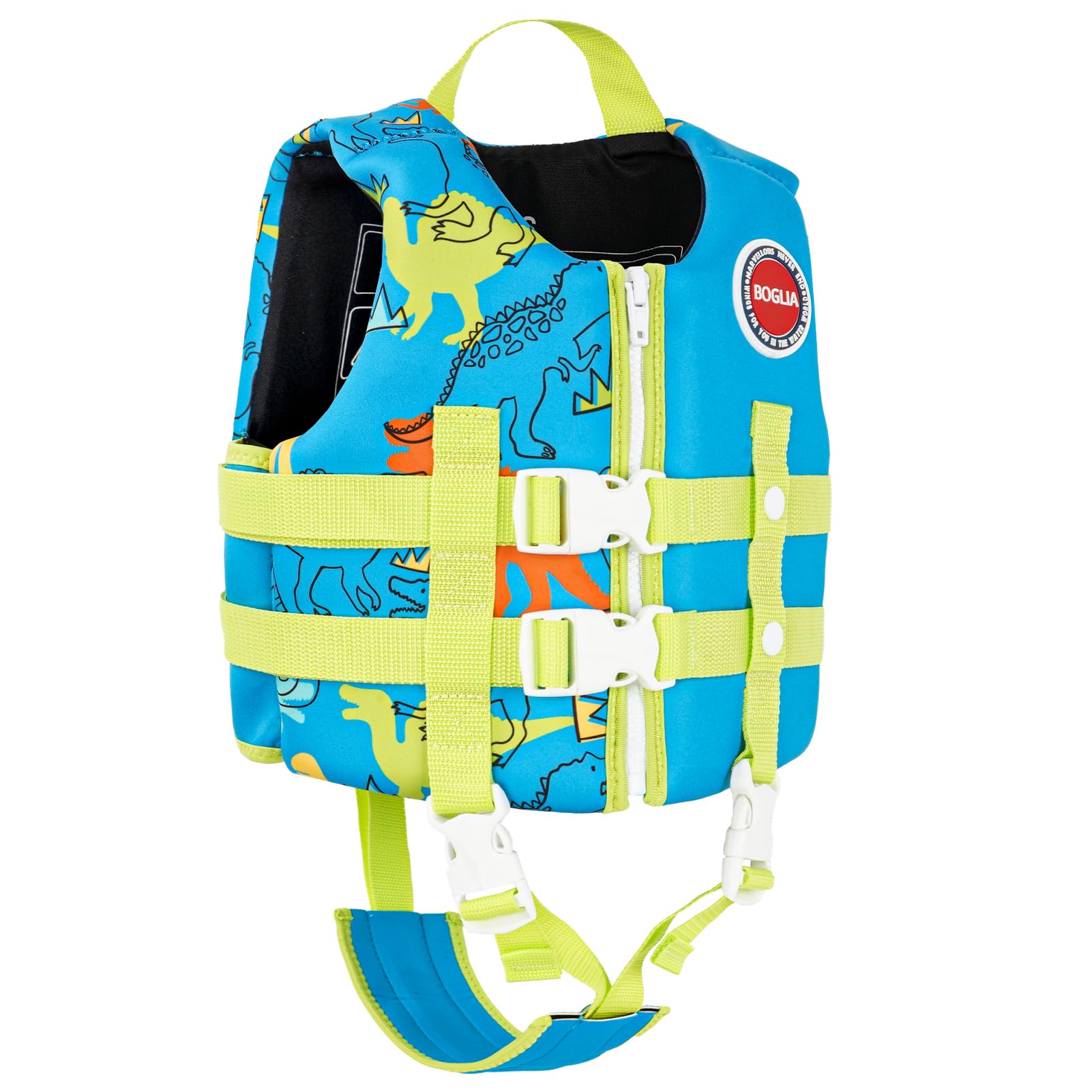 Boglia Kids Swim Vest Toddler Float Jacket Swimming Aid for Boys and Girls,Children Float Swimsuit with Adjustable Safety Strap for Age 2-9 Years/22-50Lbs