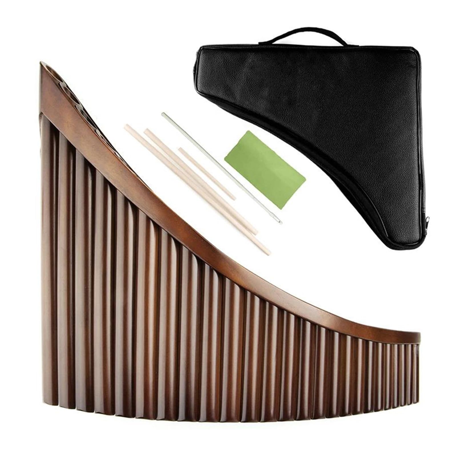 Fletnia Pana Dla Początkujących Profesjonalny Tradycyjny Instrument Fletniowy Pana W Tonacji C 25 Piszczałek Prosty I Łatwy Do Nauczenia(Left Hand C)