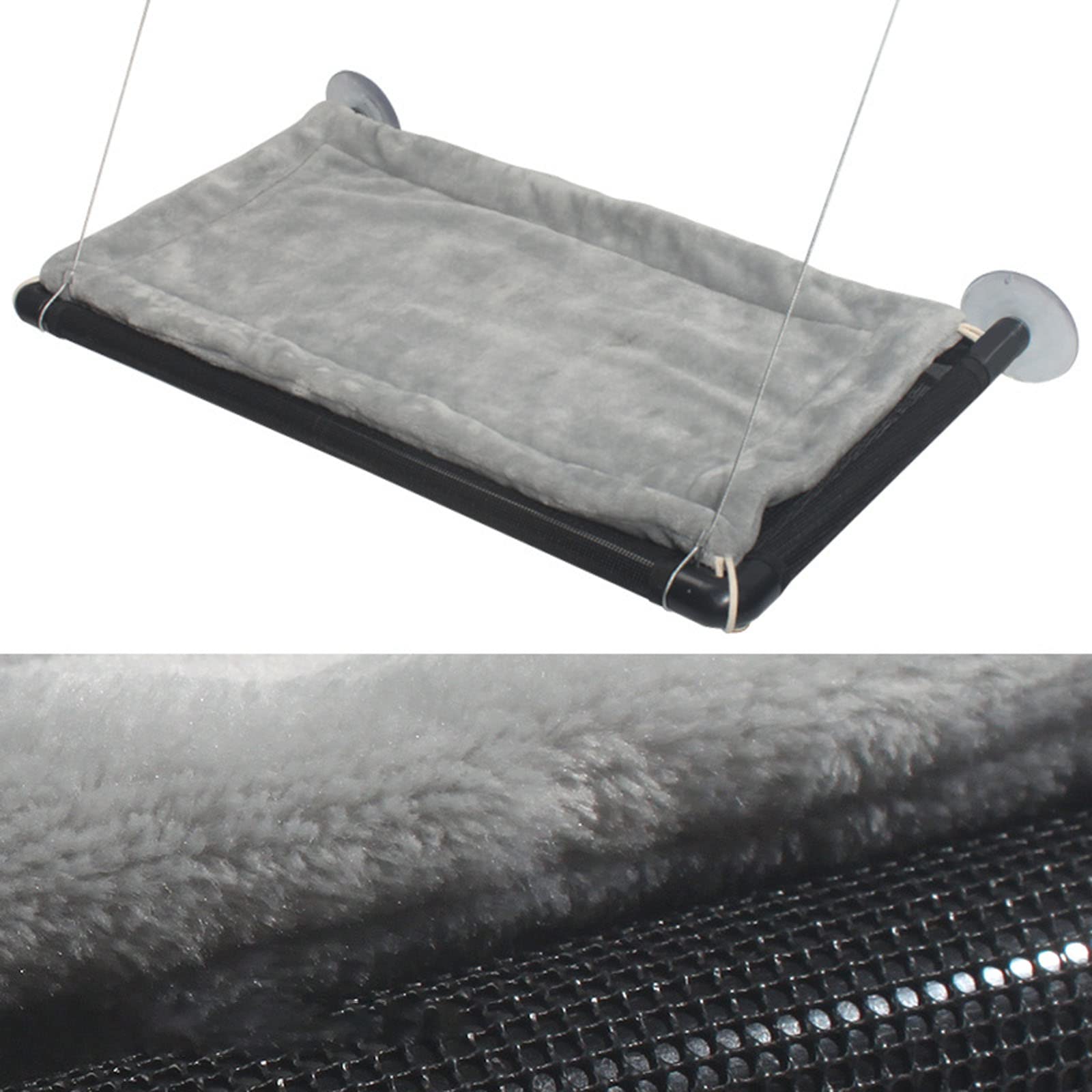 Hamaca for gatos, hamaca for ventana de gato for gatos grandes de interior, estantes de asiento de descanso for ventana de hamaca for gato con ventosas de perilla resistente que soporta hasta 50 libra