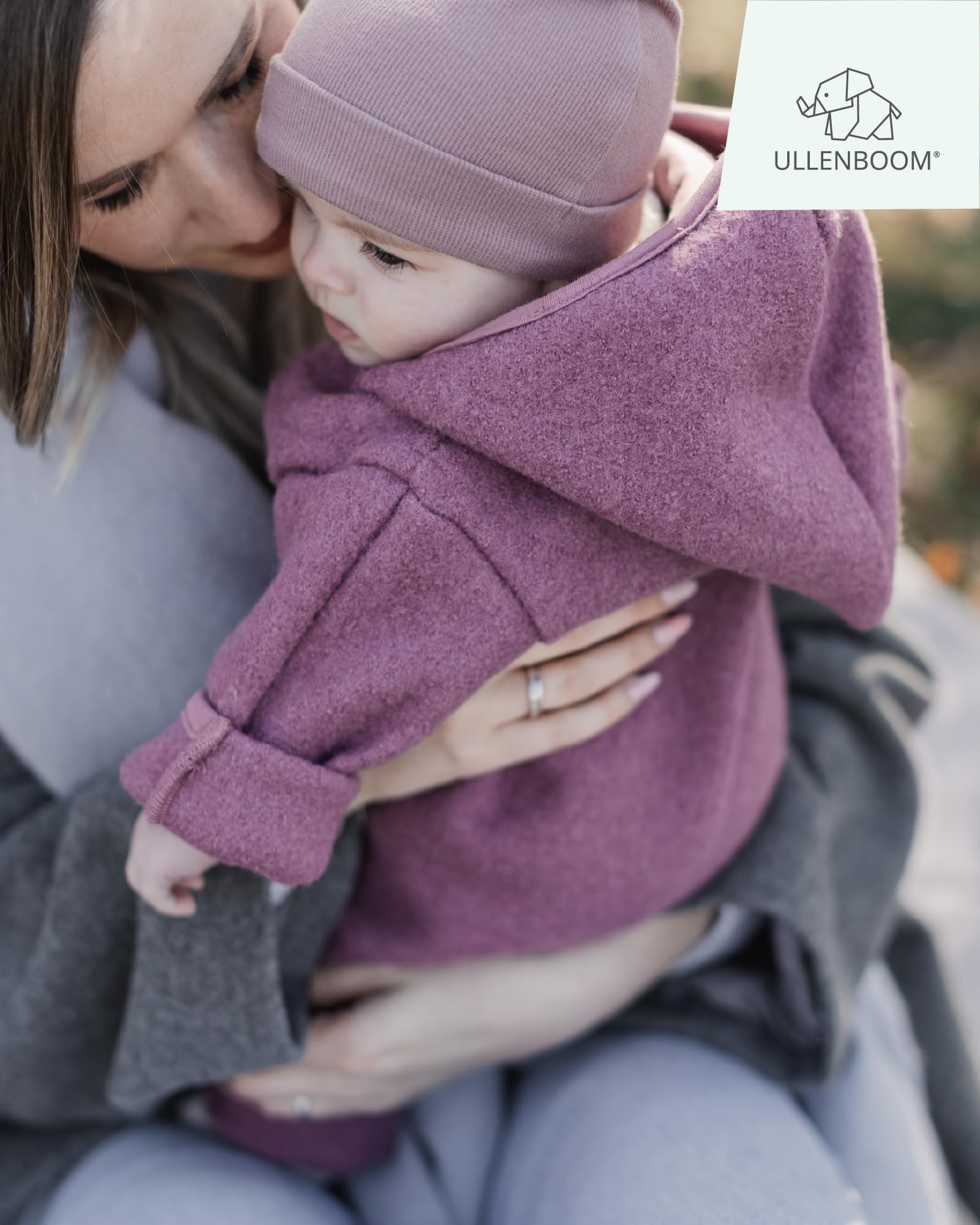 ULLENBOOM® Wollwalk Overall Baby - Walkoverall - Aus Schurwolle, 100% mulesingfrei - Overall für Baby bis Kleinkind - Ideal für Herbst und Winter