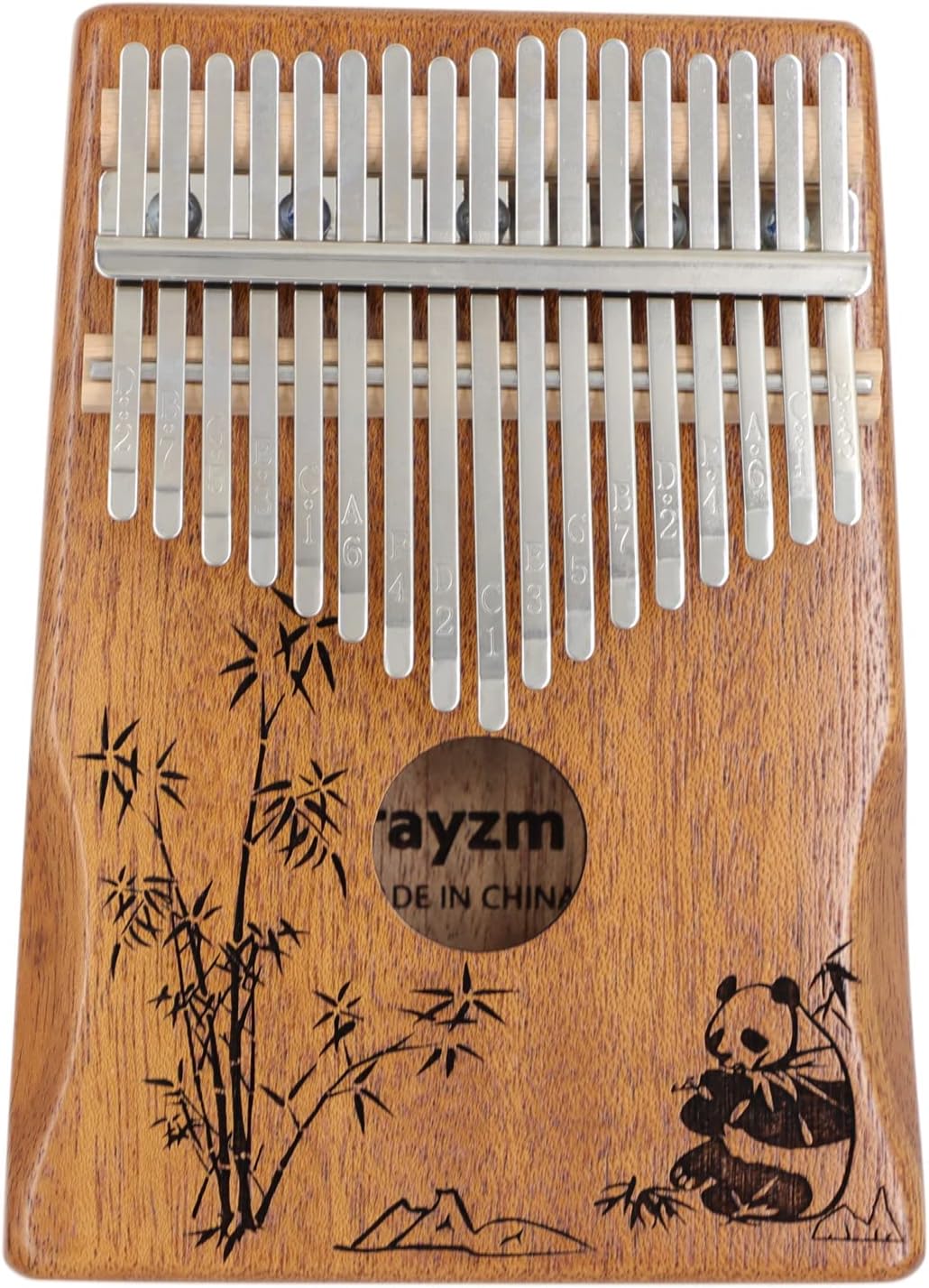 Rayzm Kalimba/Thumb Piano/Finger Piano with Accessories, 17 Keys Portable Finger Marimba Instrument for Music Lovers/Beginners (Solid Mahogany)