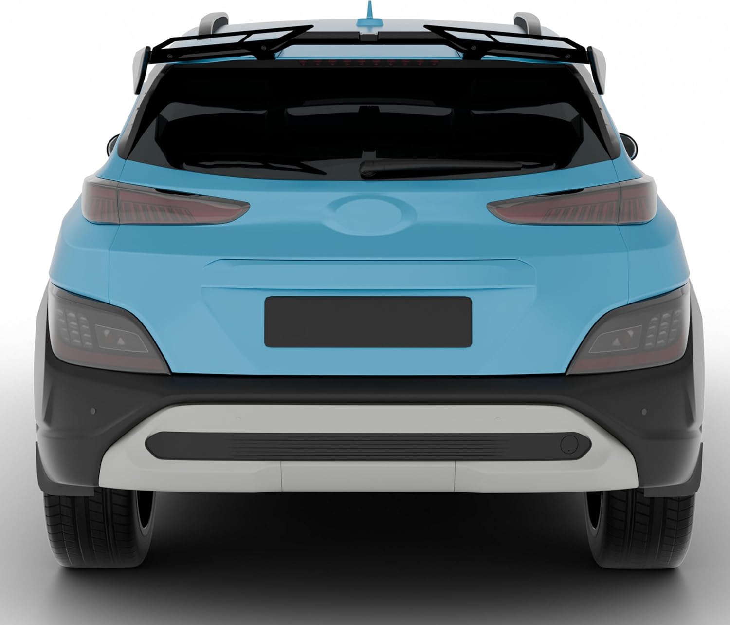 Rear Window Roof Spoiler Wing Gloss Black Compatible with for Hyundai Accent Elantra GT Veloster Kona Venue Tucson Santa Fe Ioniq Hatchback SUV All Models All Years