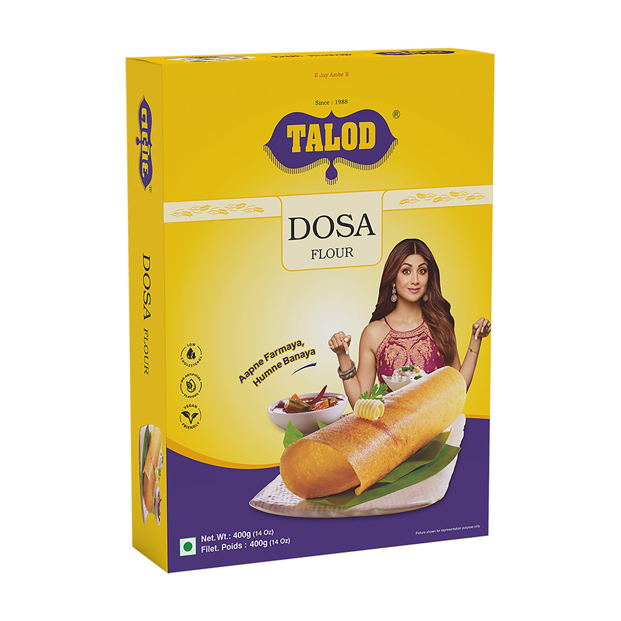 Talod Dosa Flour (Pack of 2 * 400 grams) | 100% Vegetarian, Wheat Gluten Free, Vegan Friendly, No Preservative, No Artificial Flavours, No Artificial Colors, No MSG (B0C6ZKSBSR) Amazon Price History, Amazon Price Tracker