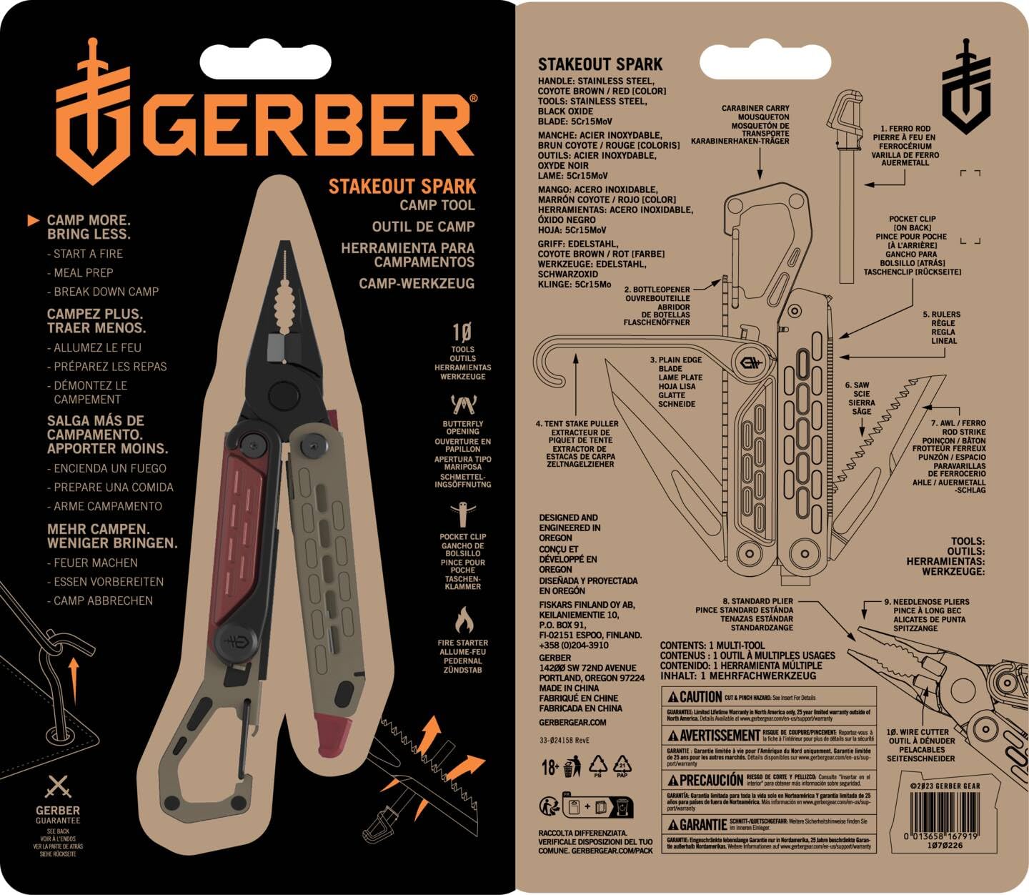 Gerber Camping tool STAKEOUT SPARK