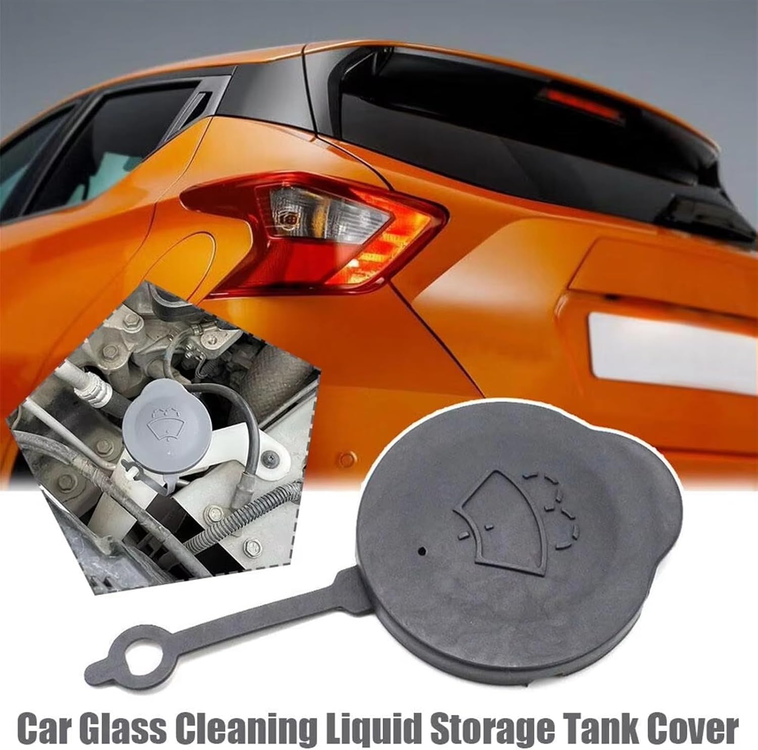 Car Washer Bottle Cap, for Micra K13 2011-2016 Car Windshield Wiper Washer Fluid Reservoir Cover Water Tank Bottle Lid Cap Accessories 28913-1HA3A