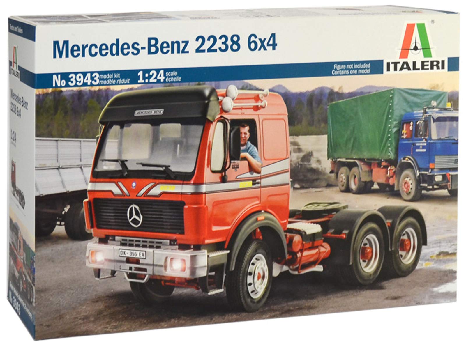 Italeri- Mercedes-Benz Camion Maquette Plastique à Assembler, I3943, Multicolore