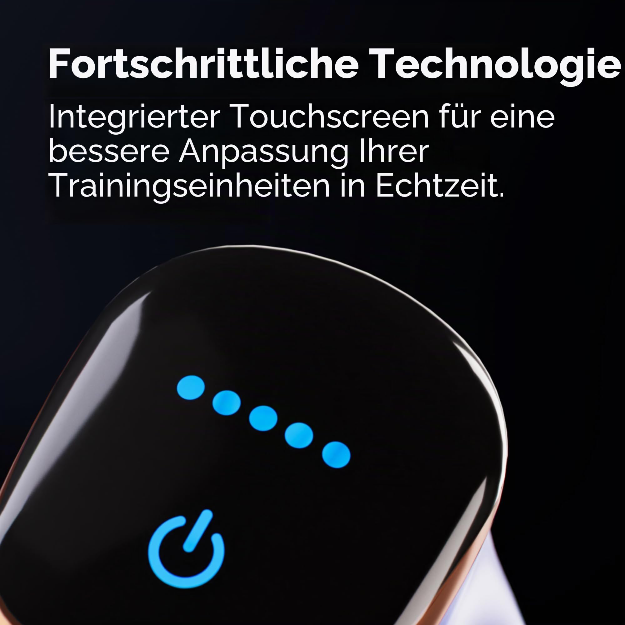 Cellublue Intelligentes Schlankheitsgerät, kabellos, das Original – leistungsstarke, elektrische Schlankheitsmassage, 2900 U/min, Doppel-Massagekopf – Touchscreen, wiederaufladbar mit USB-C – tragbar