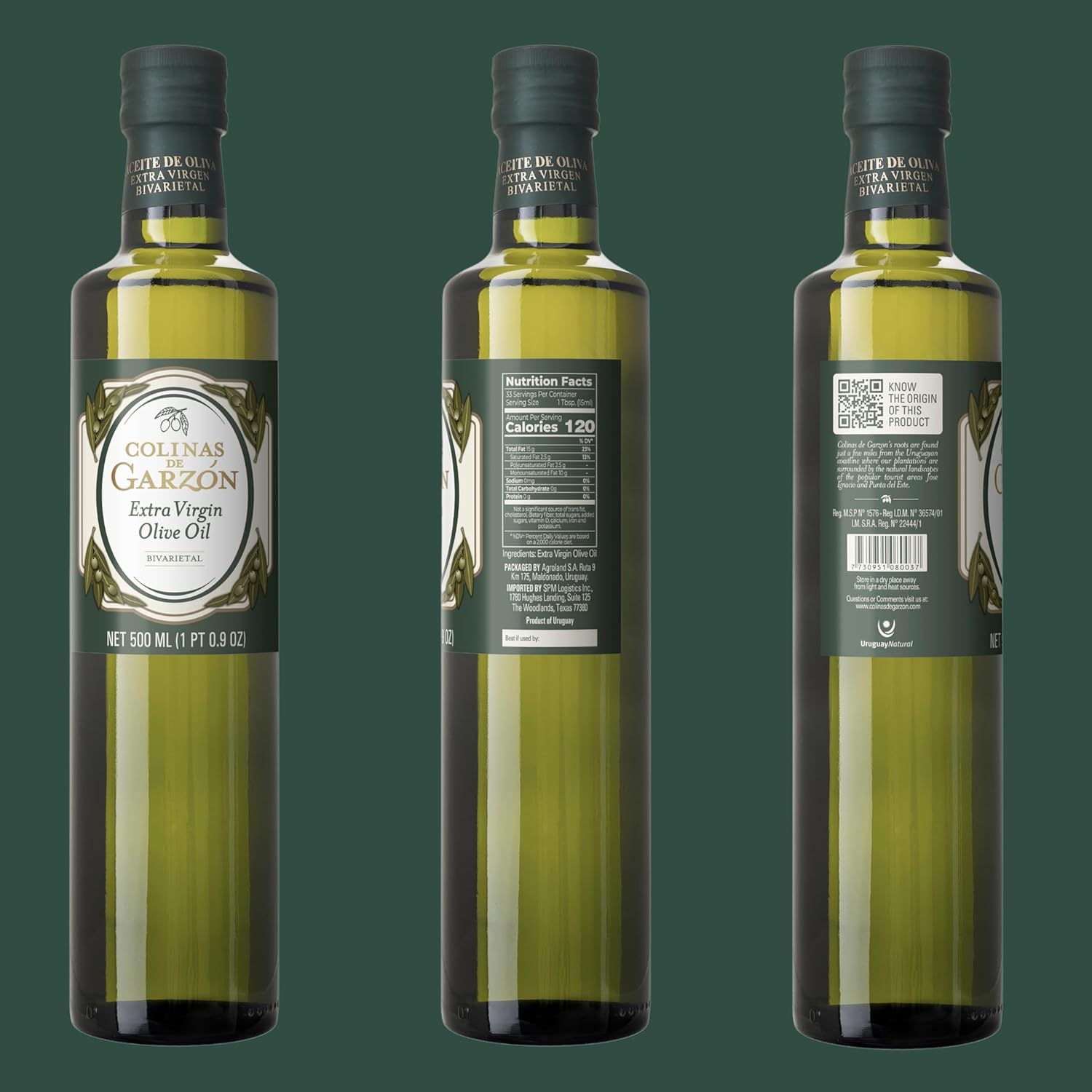 Colinas de Garzon Bivarietal Extra Virgin Olive Oil Unadulterated in Gift Box - 17oz