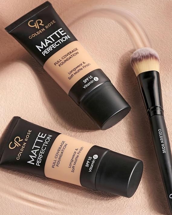 Golden Rose Matte Perfection Foundation - Natural 01 - Yoğun Kapatıcı Mat Fondöten
