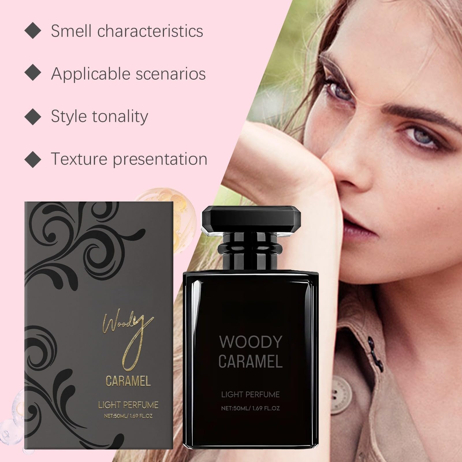 Intense Gourmet Caramel, Vanilla & Musk Fragrance - Long-Lasting Wake - luksusowy pomysł na prezent karmelowa woda perfumowana 50 ml