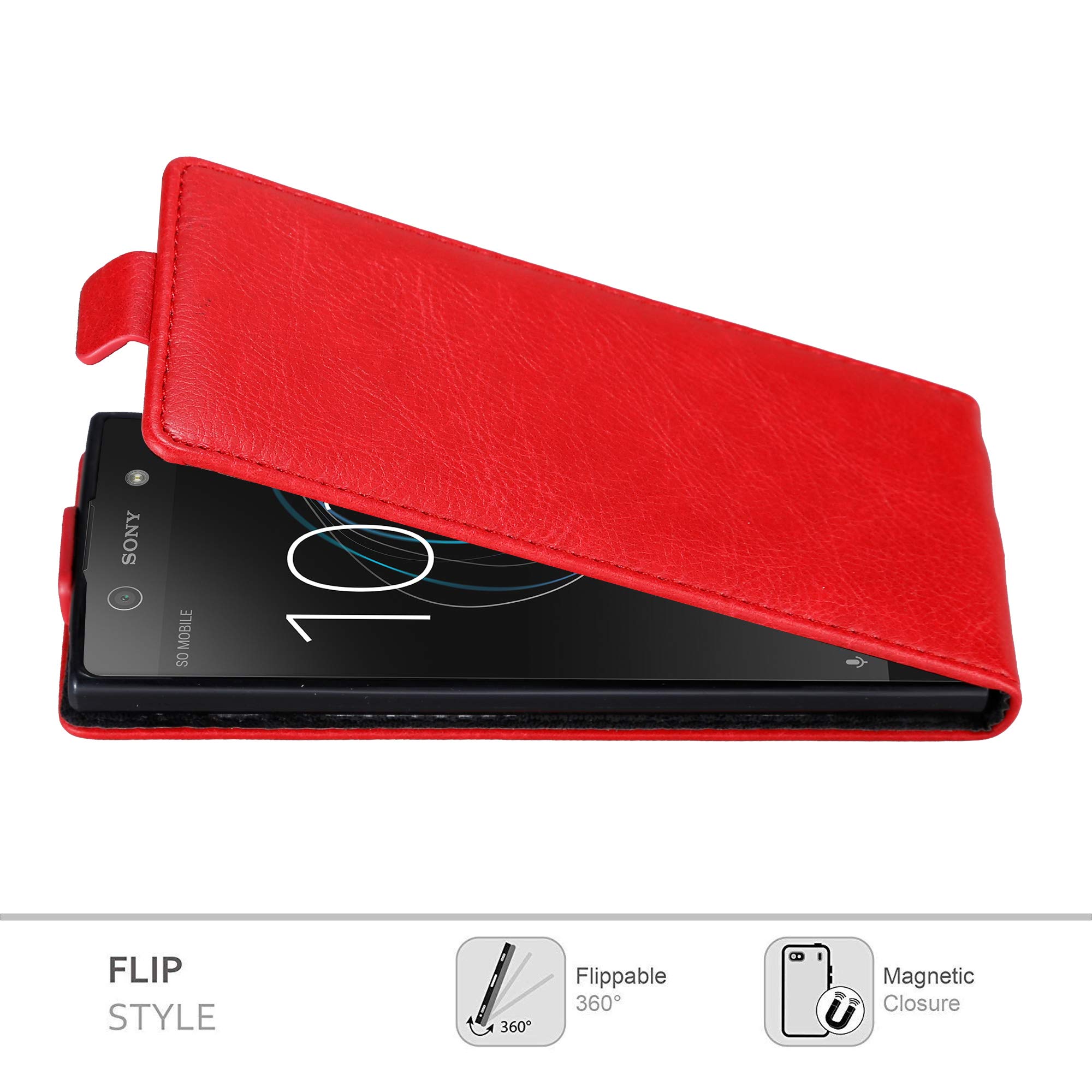 Cadorabo Custodia per Sony Xperia SP in ROSSO CREMISI - Protezione in