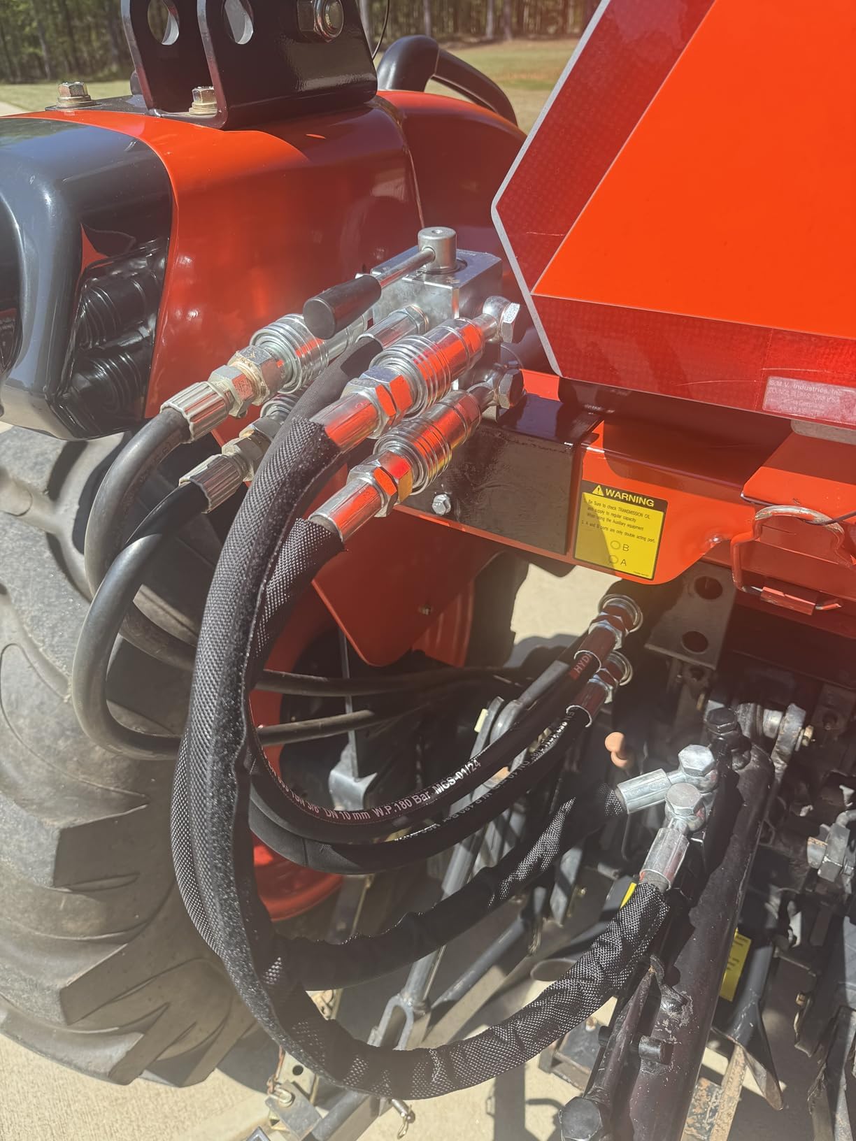 Válvula desviadora remota de 6 puertos para tractor extendido Manual 2 en 4 puertos