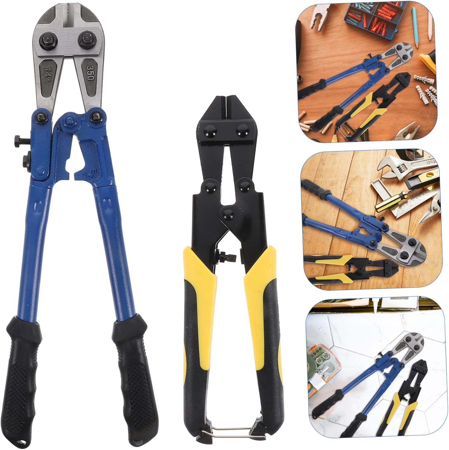 2pcs Heavy Duty Bolt Cutter Chain Link Fence and Cable Cutter Ergonomic Design for Easy Cutting of Wire