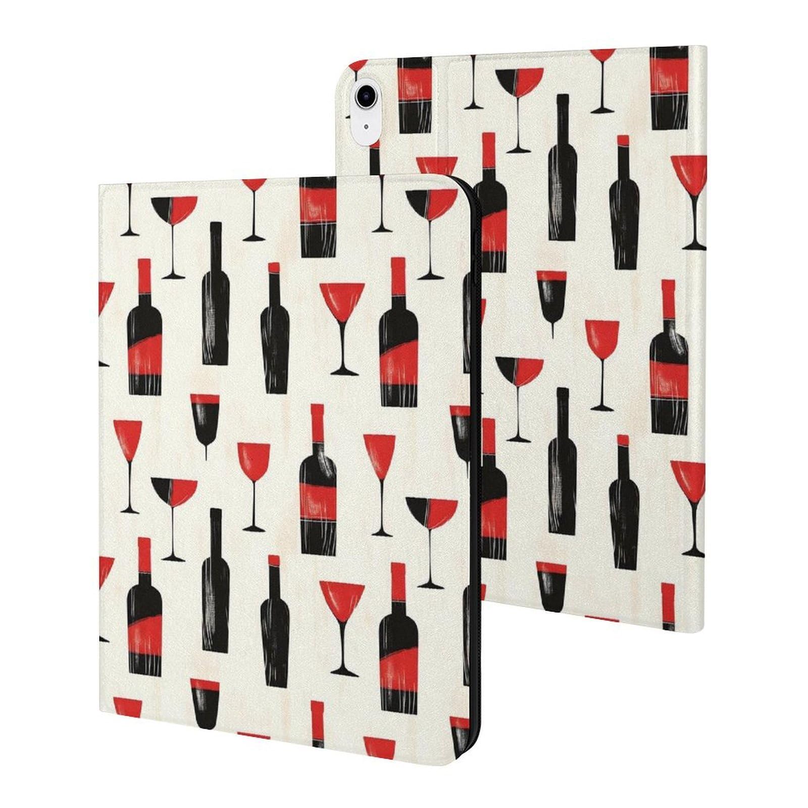 Etui iPad A16 11 pouces noir et rouge avec support pliable antichoc - 8