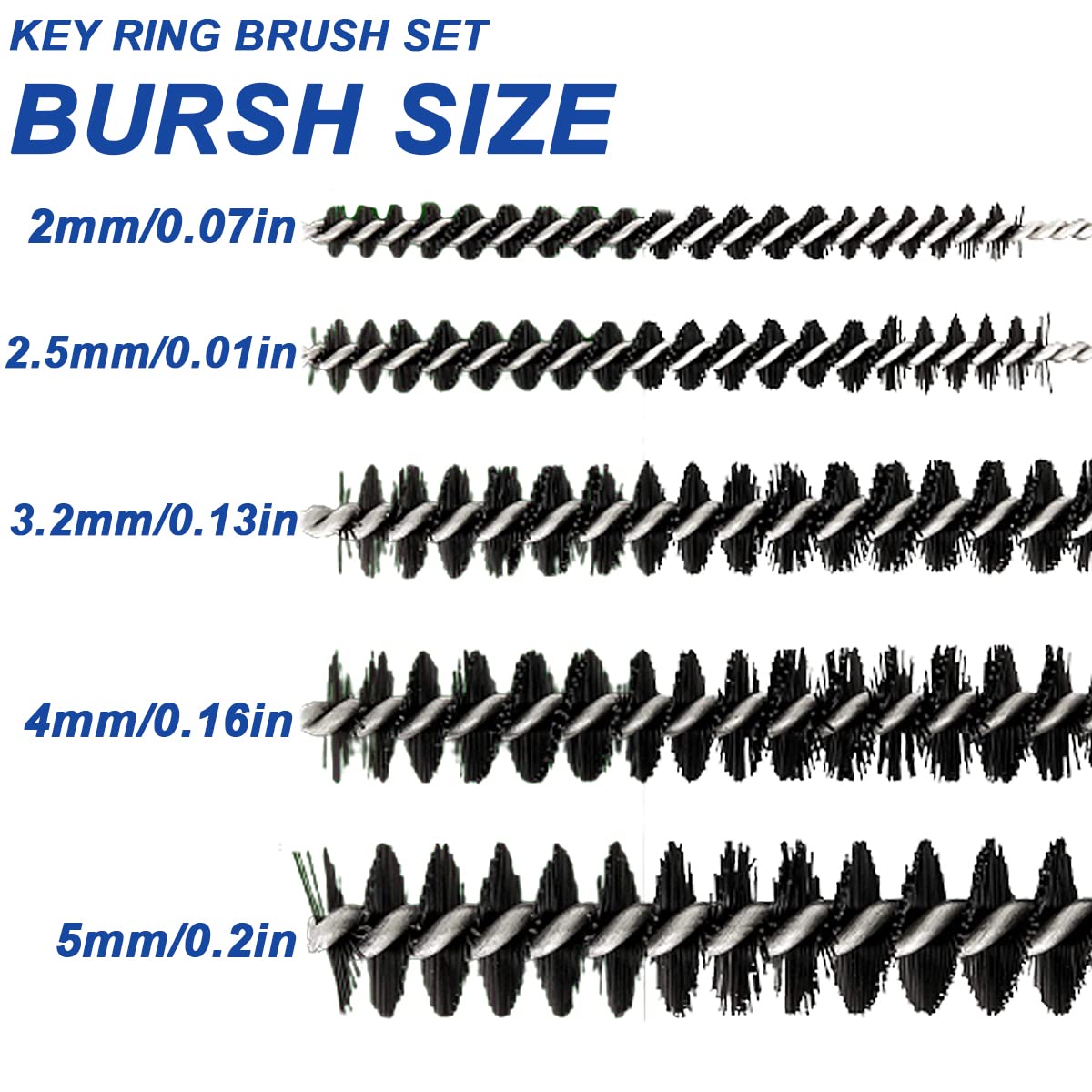 ZAMDOE Set di 4 Kit di Attrezzi per la Pulizia del Getto di sporcizia del carburatore con 20 Aghi per la Pulizia, 11 spazzole in Nylon, 2 Chiavi dell'acceleratore, 1 plettro affilato, 1 Set di Aghi