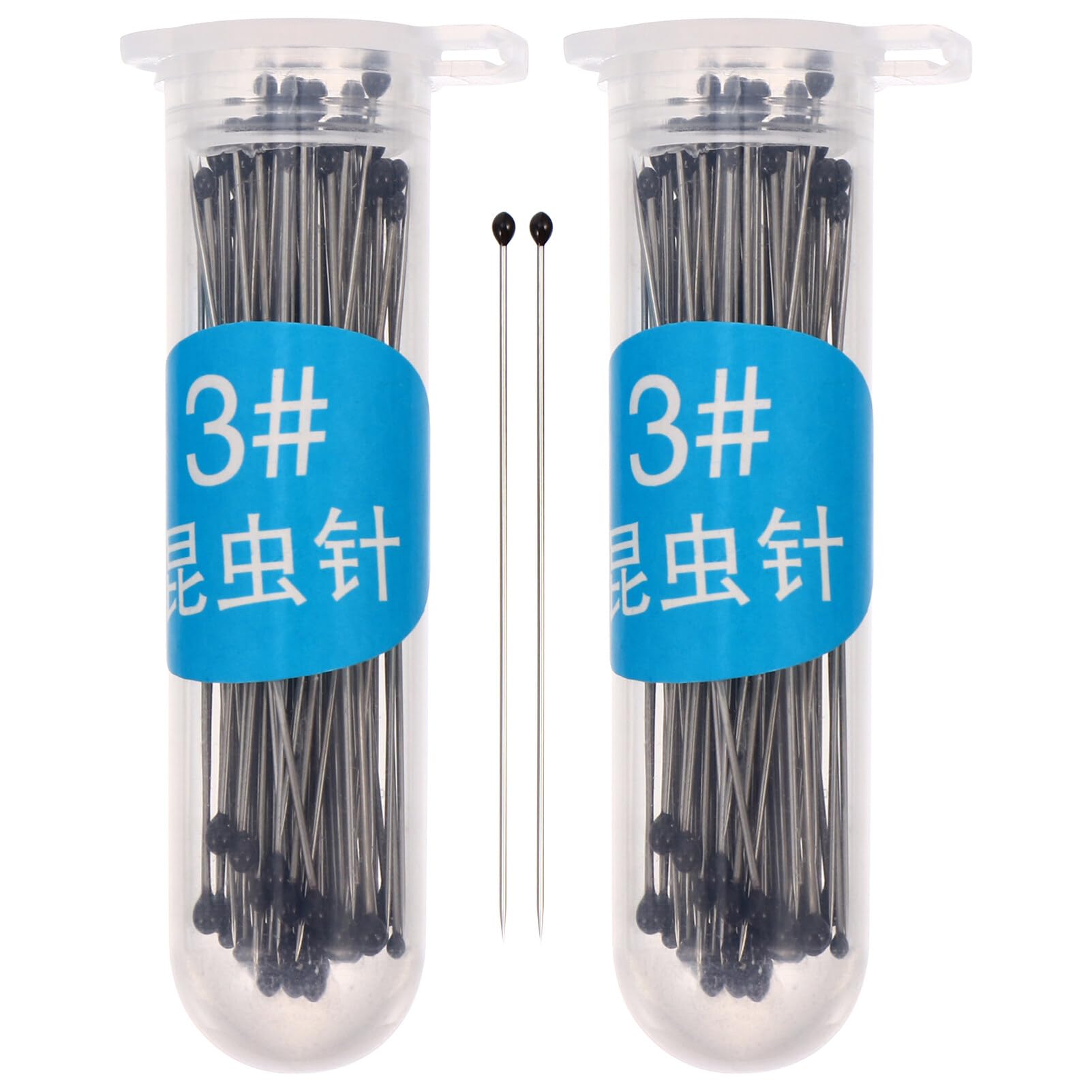 Stainless Steel Insect Pins - Size #3 Stainless Steel Insect Pins Kit - Specimen Entomology Pins Butterfly Collections Needles for Lab Entomology Entomology, Dissection and Butterfly Collections (#3)