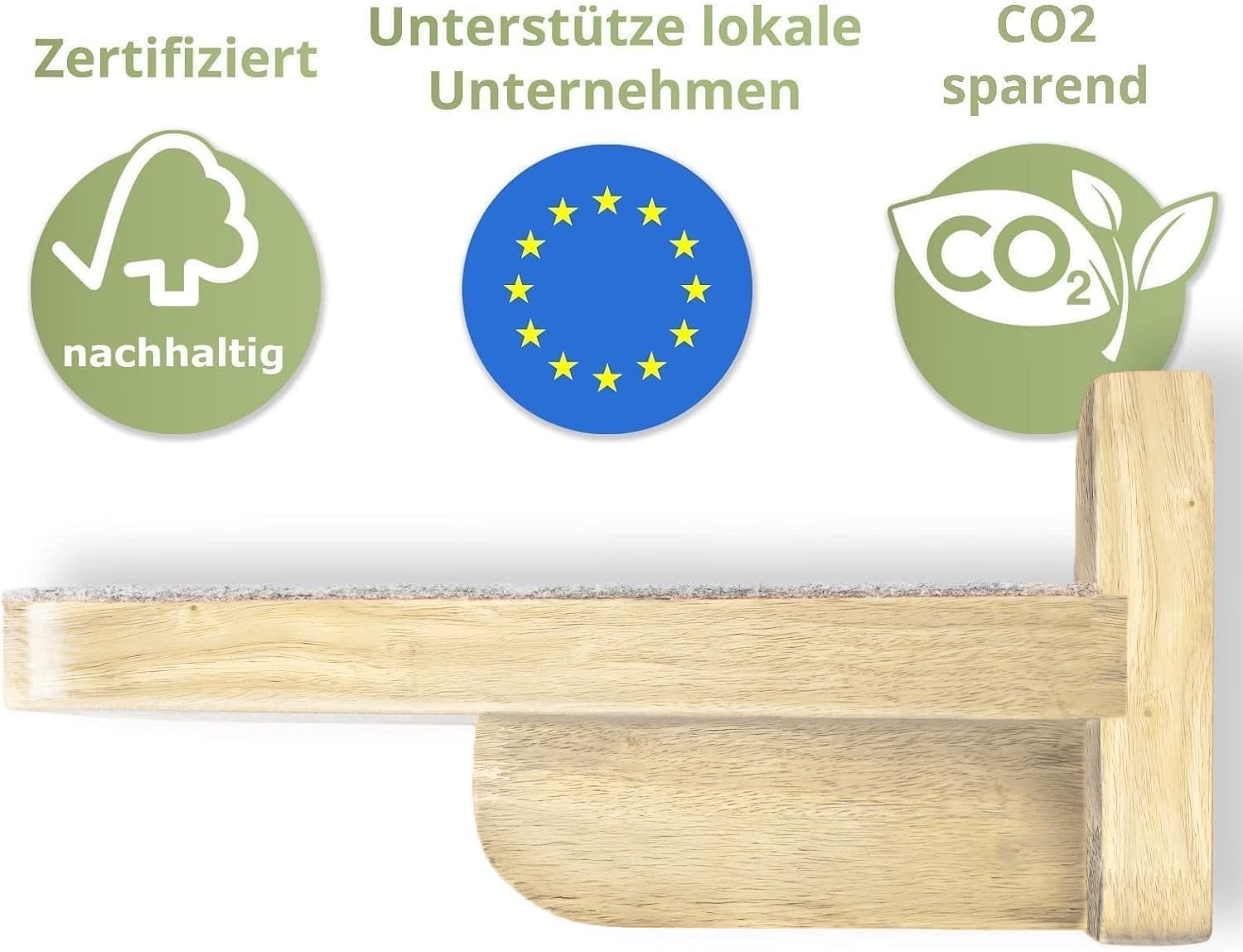 WOOWOOD Ścianka wspinaczkowa dla kotów, 3-częściowy zestaw schodów dla kota, ściana dla kotów, ścianka do wspinaczki, drabinka dla kotów, wspinaczka na ścianę, XL