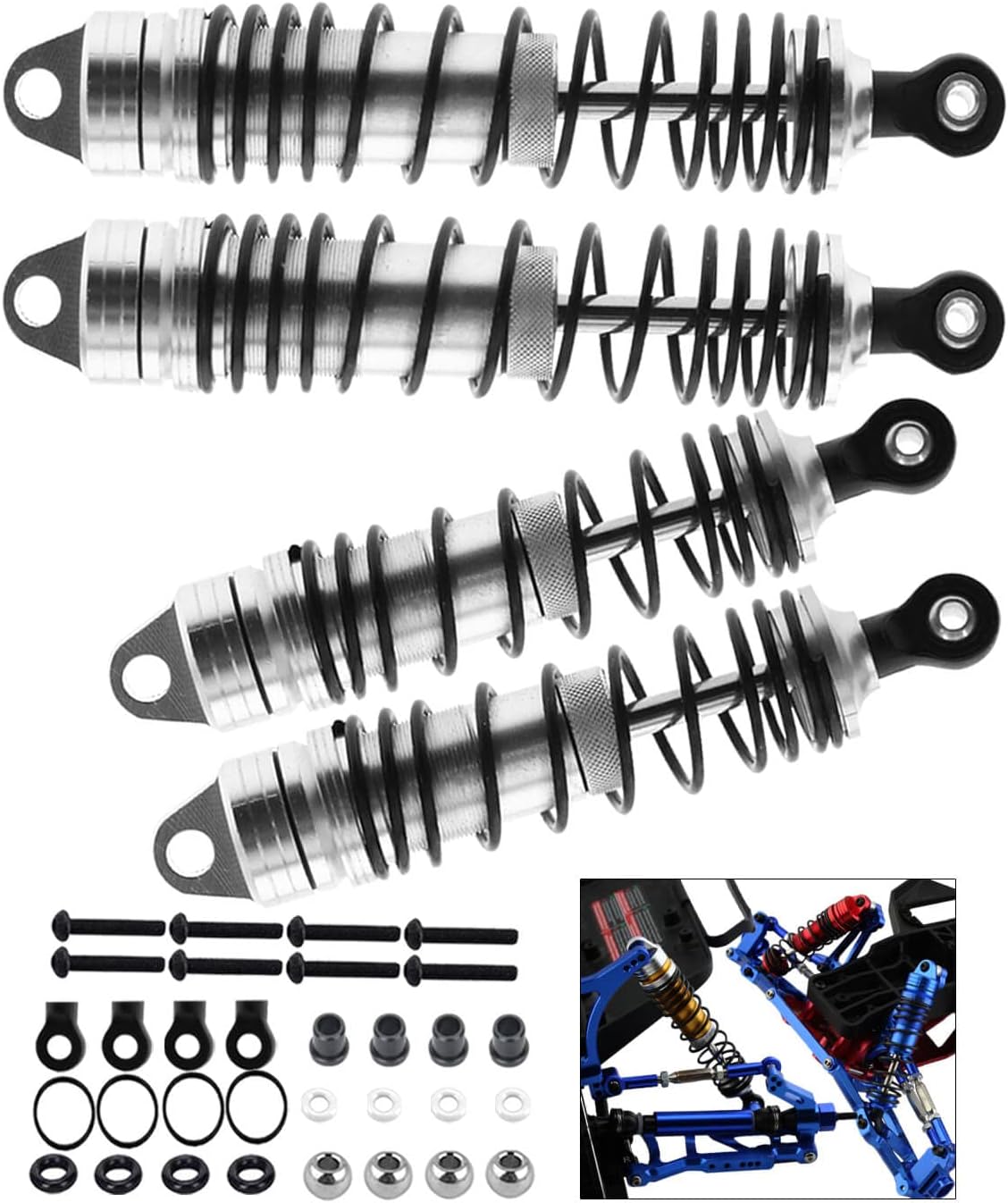 Rcarmumb RC Shock Absorber Upgrades for 1/10 Slash Stampede Rustler Rally Hoss 4X4
