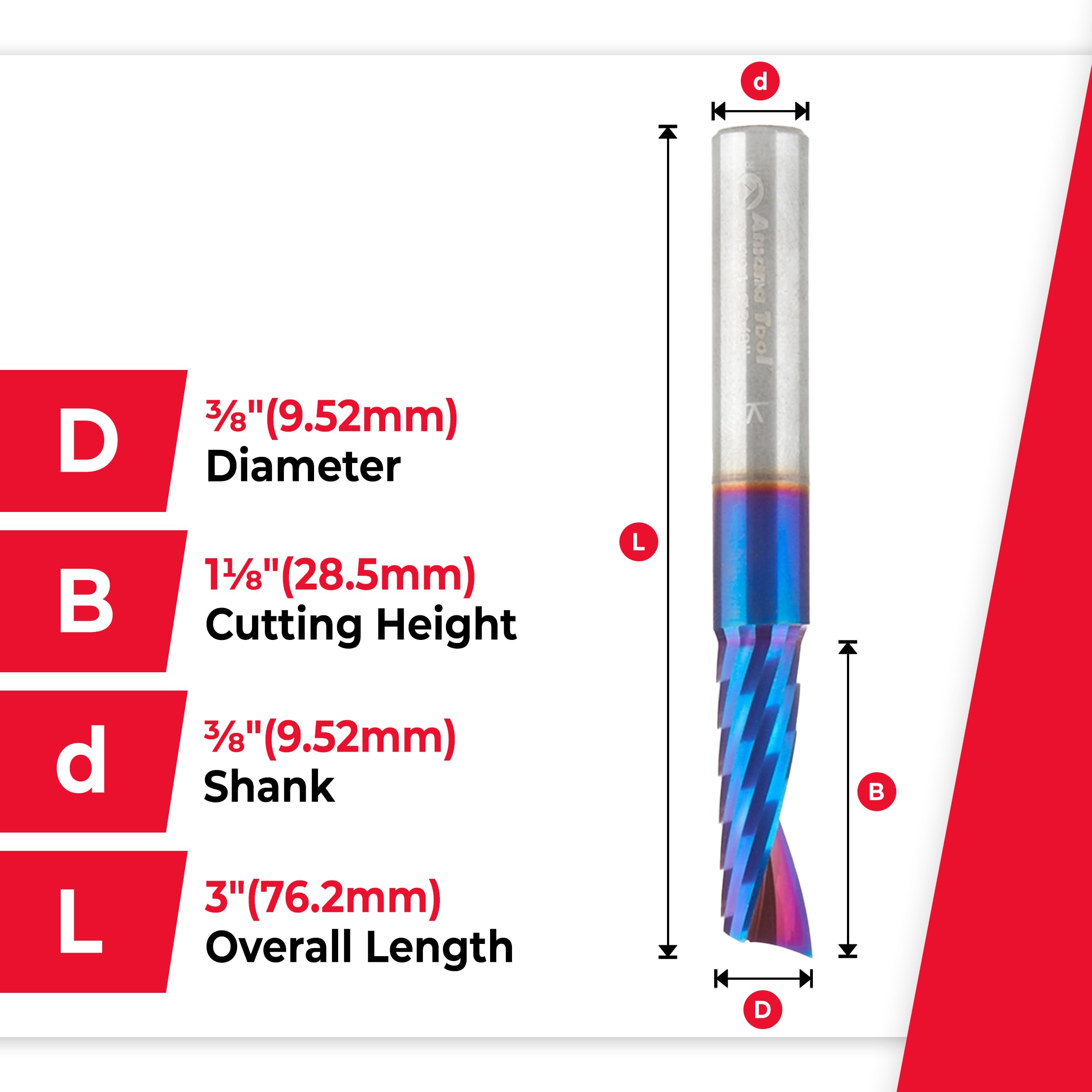 Snapklik.com : Amana Tool Spektra Coated Solid Carbide CNC Spiral ...