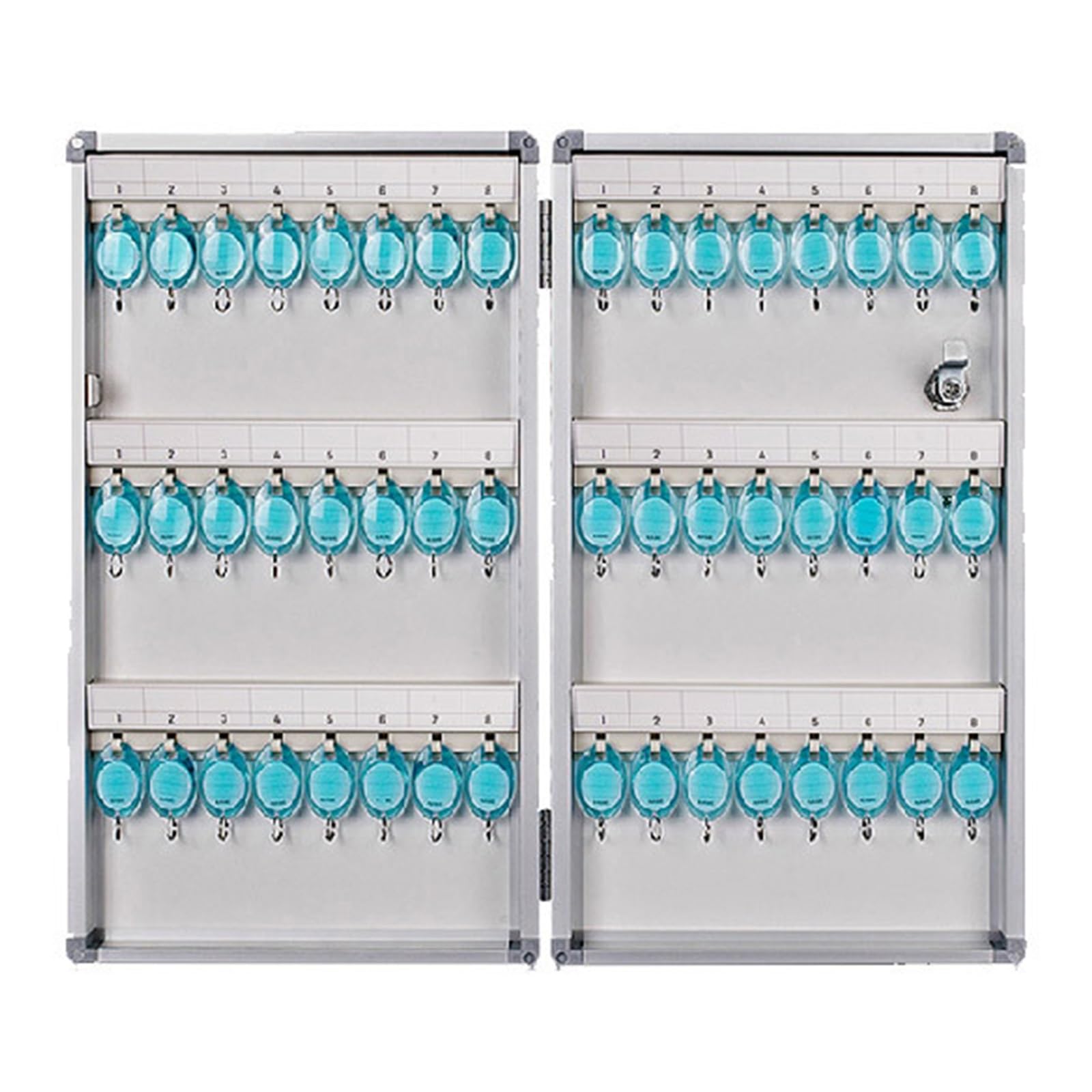 Armoire à clés Murale avec Serrure en Aluminium Key R pour Une Gestion sécurisée des clés à la Maison, au Bureau et à l'école - Solution GE Peu encombrante