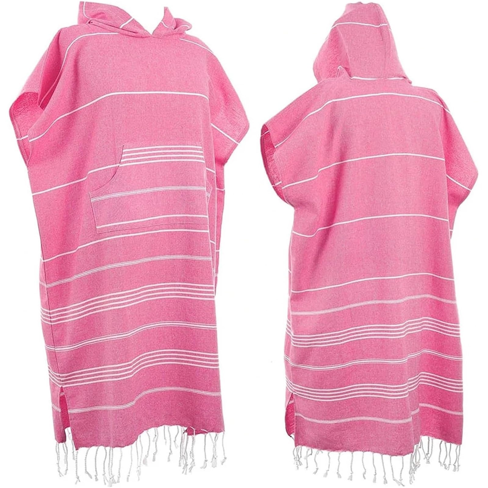 Poncho da surf con cappuccio, 120x90 cm, for uomo e donna, for nuotare, spiaggia, viaggi, asciugatura rapida, accappatoio, mantello, asciugamano bagno Poncho da Spiaggia(Light grey)