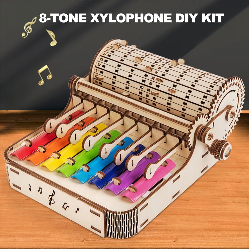 Amazon.co.jp: Headerbs DIY 8 トーン木琴キット、ヴィンテージ木製