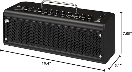 Miniatura 5 de Yamaha Escritorio inalámbrico de 15 amplificadores de guitarra y 8 efectos y batería recargable, habilitado para Bluetooth, negro, 30 W (THR30II WL