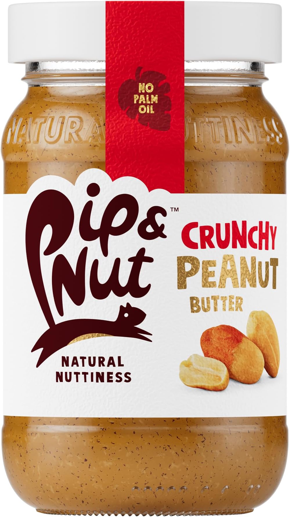 Crunchy Peanut Butter (6 x 300g) | Natural Nut Butter, No Palm Oil, No Added Sugar, Hi-Oleic Peanuts, High in Unsaturated Fats, Gluten Free, Vegan, Dairy Free