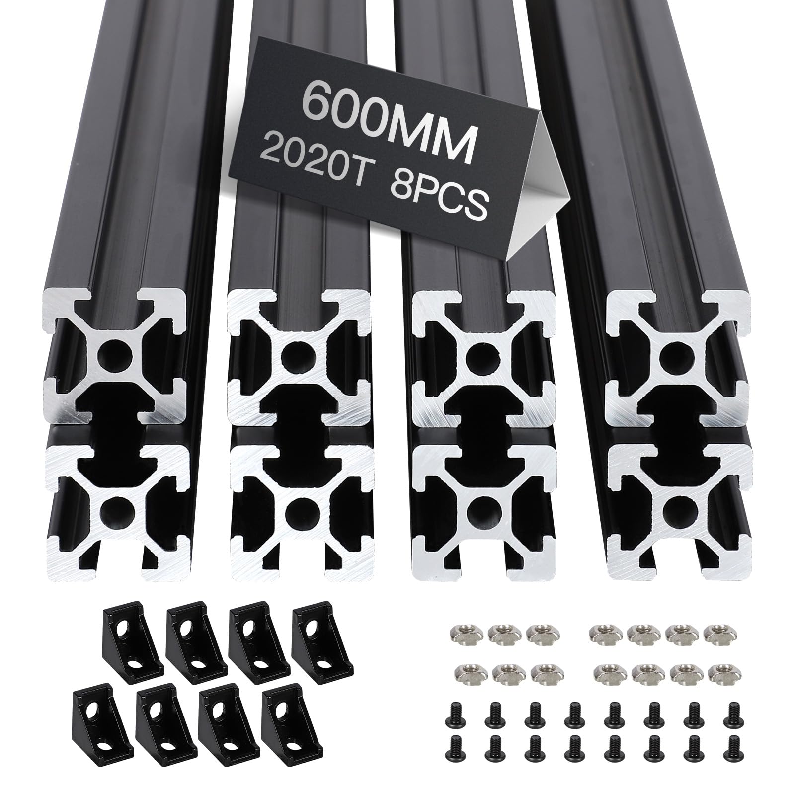 12pcs 600mm T Slot 2020 Aluminum Extrusion, Silver — Amazon image 28