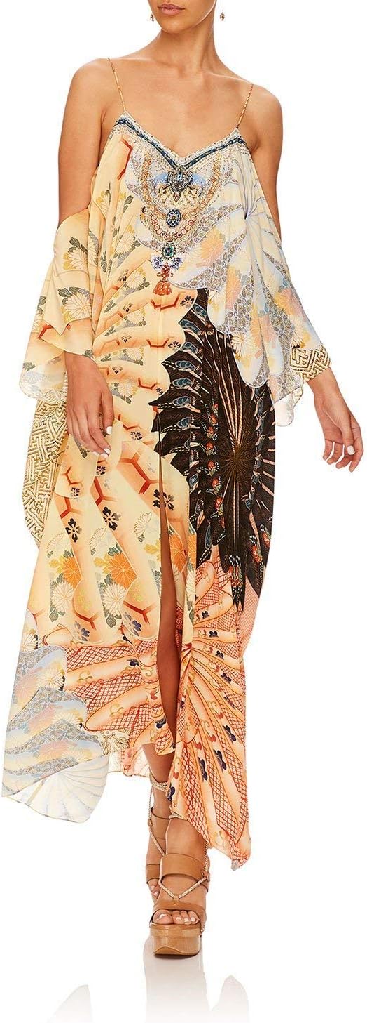 for The Fans Shoestring Strap Kaftan