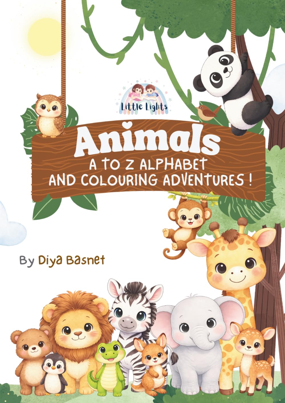 Animal Colouring Book: A TO Z ALPHABET AND COLOURING ADVENTURES