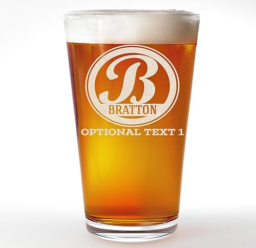 Miniatura 8 de Vaso de cerveza grabado personalizado de 16 onzas  Regalos de Navidad grabados personalizados para hombres, papá bebiendo vasos de cumpleaños,