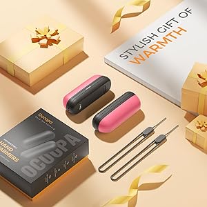 OCOOPA 2 in 1 Magnetic Rechargeable Hand Warmers, UT2s Mini Electric Handwarmers 2 Pack, Split USB-C, Reusable Portable Pocket Heater, Raynauds, Golf, Christmas, Tech Gifts for Women Men