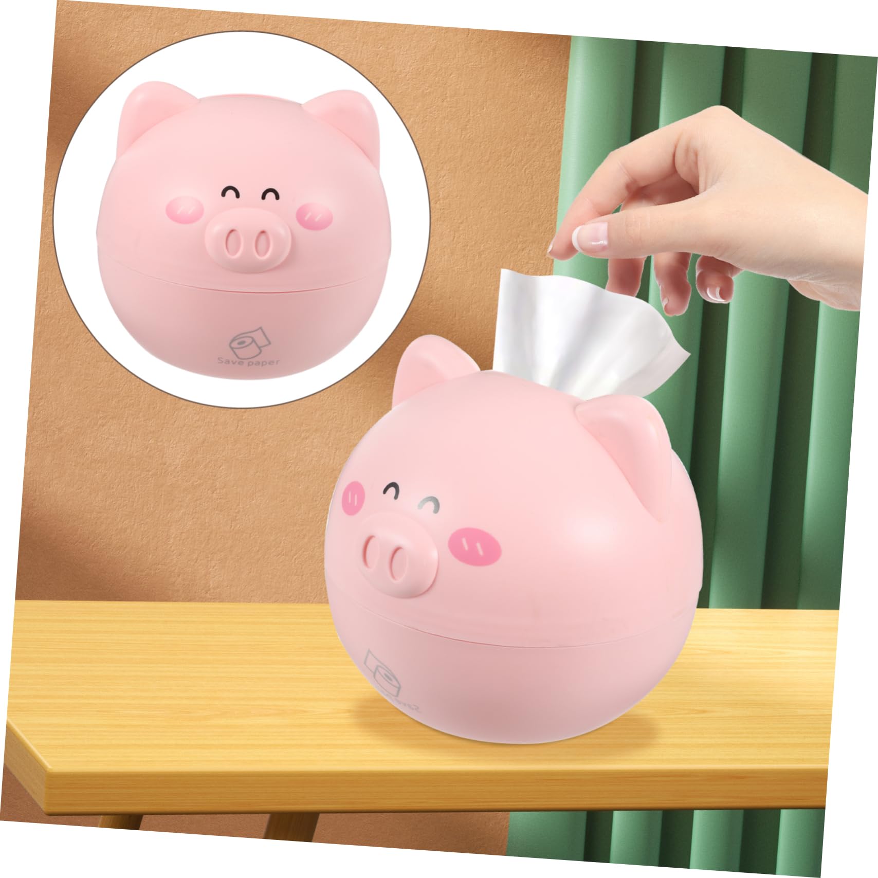 Ciieeo Animal Decorative Napkin Holder Compact Tissue Box Cover for Kitchen Bathroom