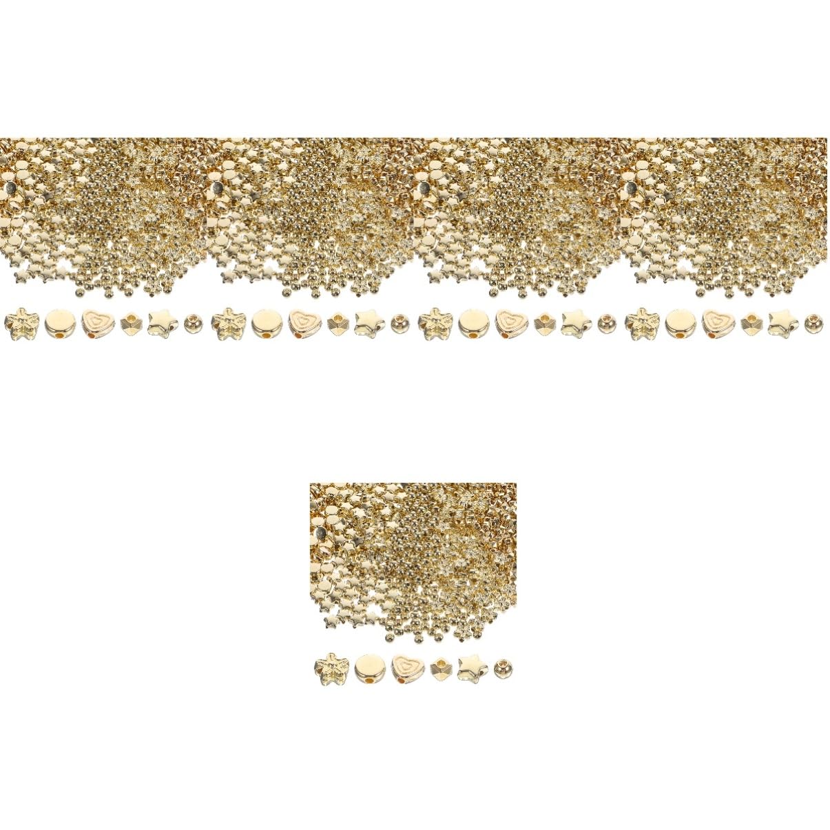 5 Juegos Suministros Para Hacer Joyas Diy Cuentas Sueltas Para Hacer Joyas Talón Beads for Bracelets Brazalete Cuentas Para Pulseras Pulsera De Cuentas Encantos 1200 Piezas * 5