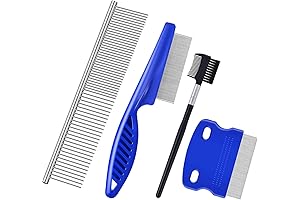 2-in-1 Stainless Steel Dog Flea Lice Brush