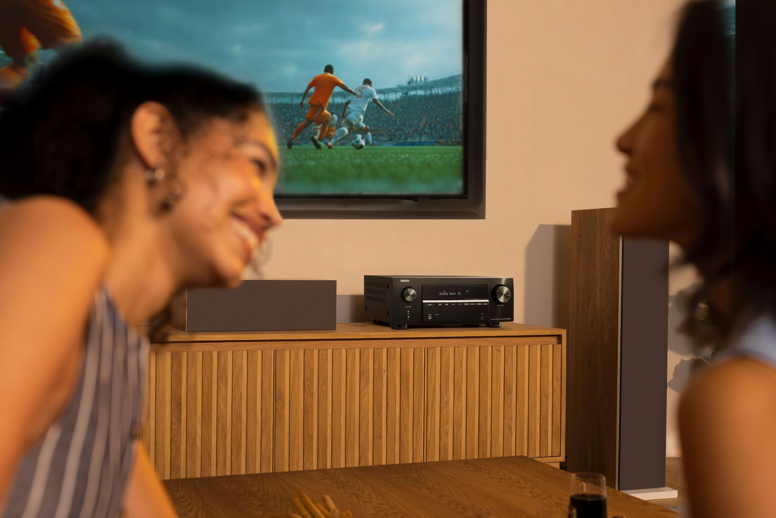 Denon AVR-X2900H DAB Ricevitore AV 8K a 7.2 Canali, Dolby Atmos, DTS, HEOS Multiroom, Gaming 4K/120Hz, Dirac Live Ready, Bluetooth, Wi-Fi, DAB+ - Nero