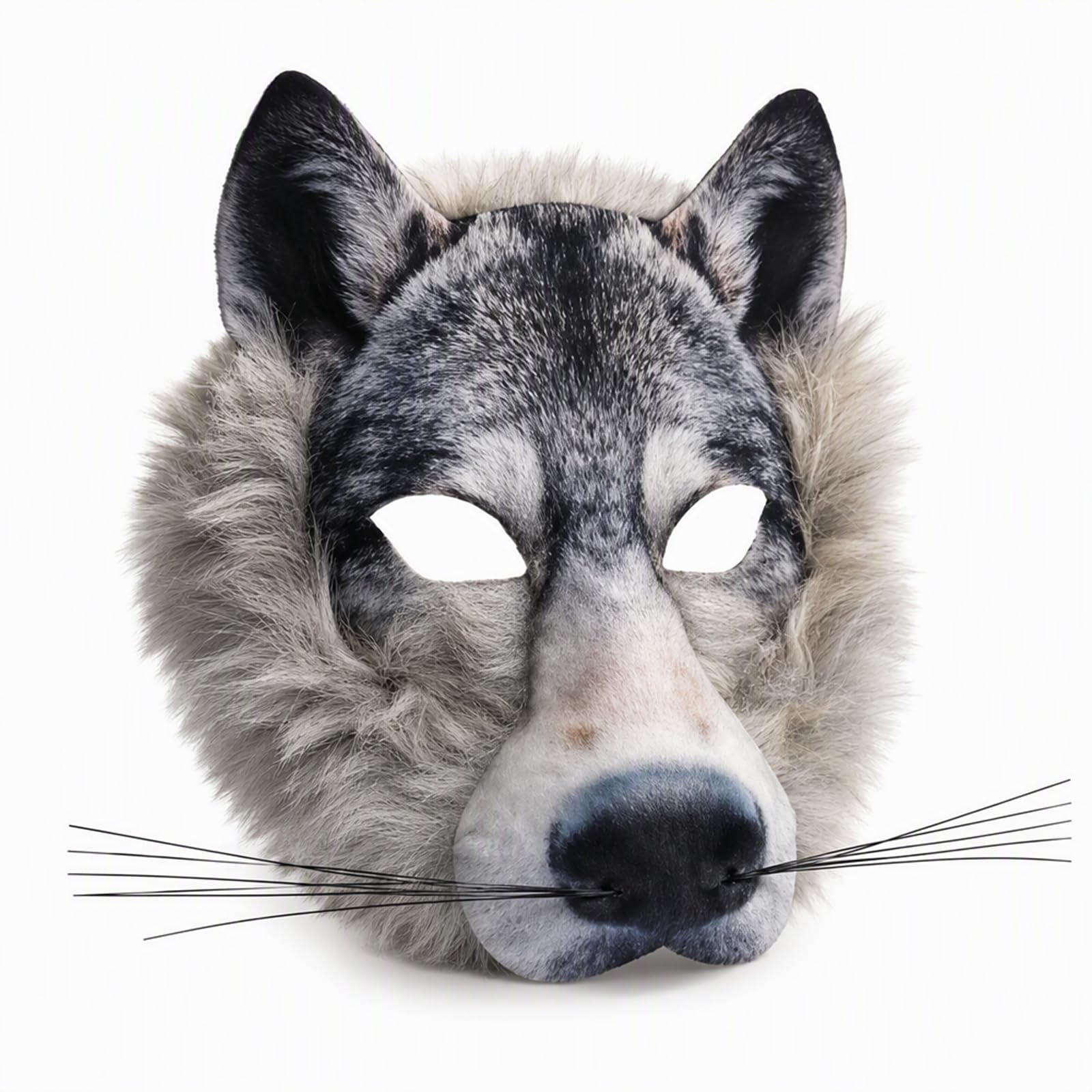 Dfiupdn 1 PCS Wolf Mask, Furry Mask for Adult Costume