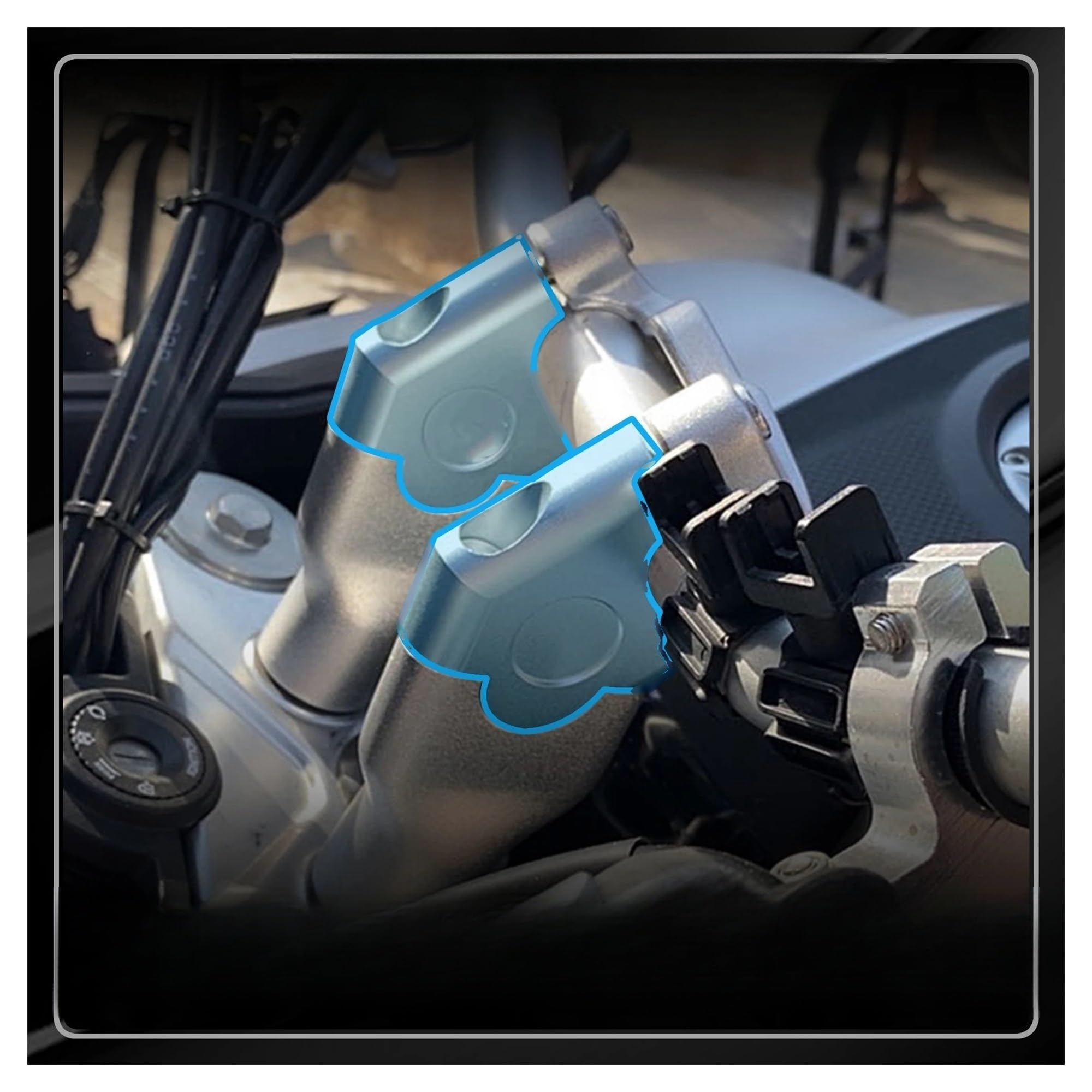Riser manubrio Morsetto manubrio Per LONCIN Per VOGE 525DSX 525DS 525 DSX 525DSX Manubrio Riser Morsetto Alta Sollevatore Riser Accessori Moto