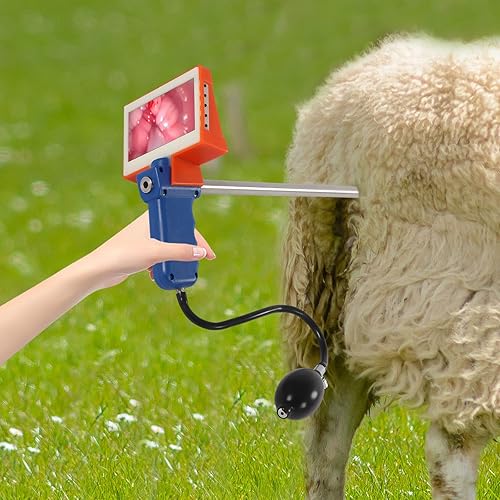 Miniatura 6 de Kit de inseminación artificial de vaca, pistola de inseminación visual para ganado, pantalla ajustable, instrumento de pistola de inseminación