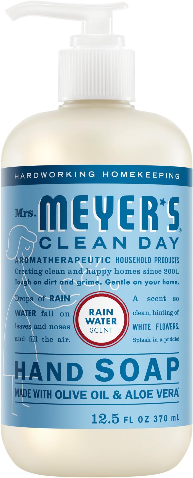 CLEAN DAY Hand Soap, Rain Water Scent, 12.5 Fl Oz Bottle