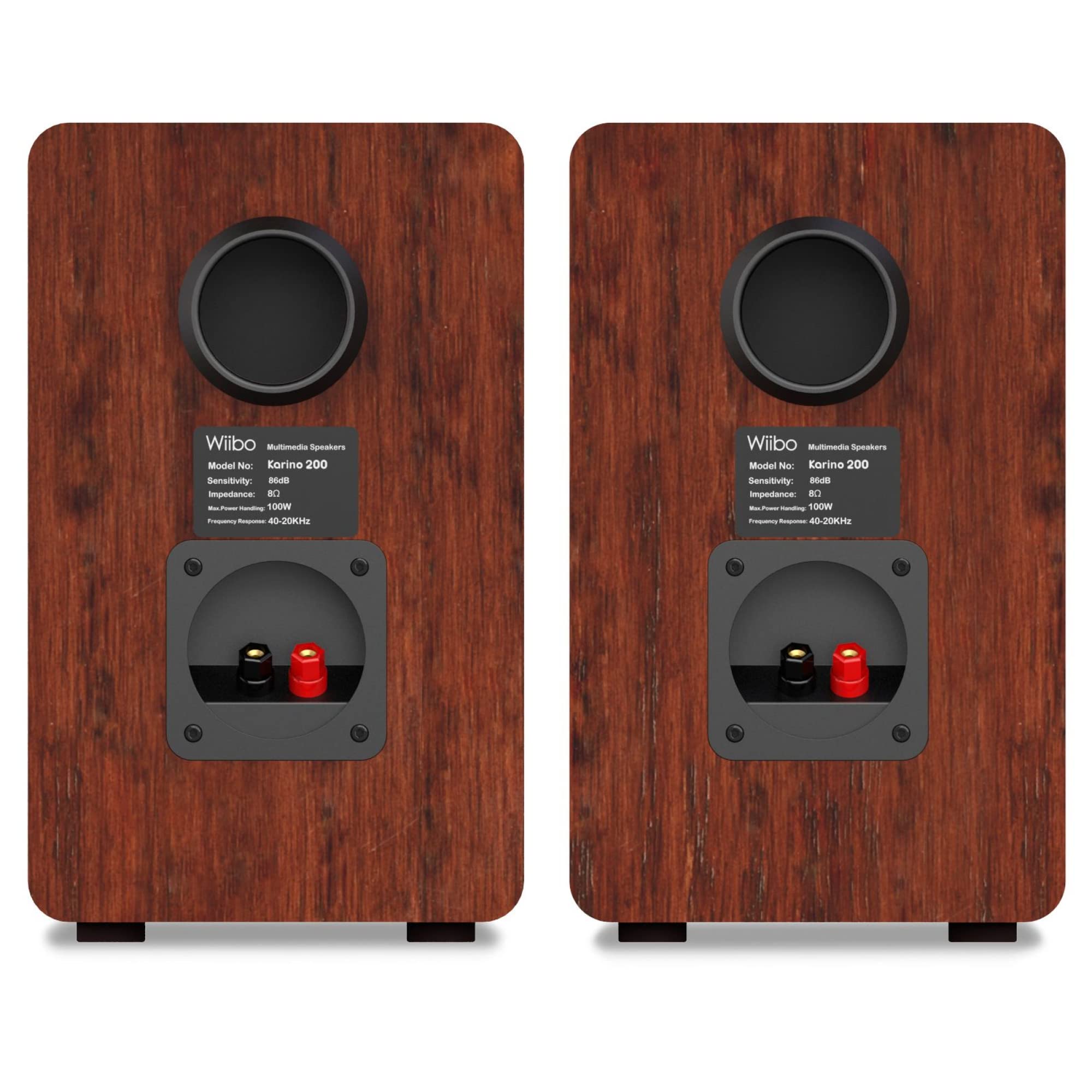 Wiibo Karino 200 Altavoces HiFi Estanteria 2 Vias Reflex Pareja