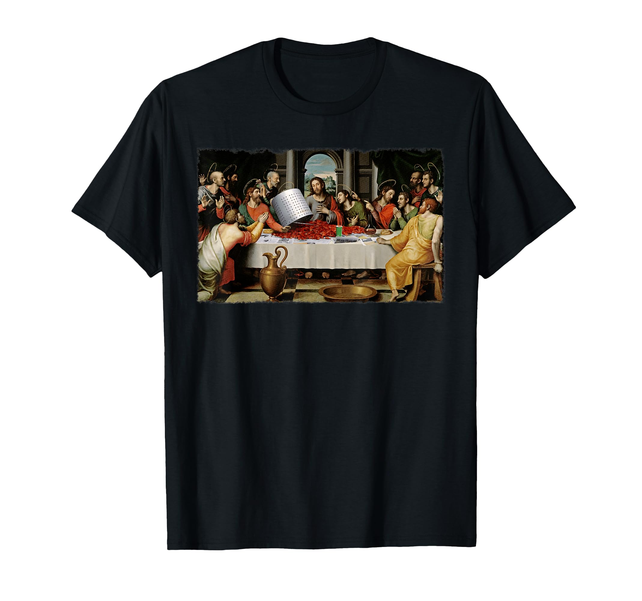 Bible Verse Faith Prayer God Gifts Lover Men WomenThe Last Supper Crawfish Christian Jesus Leonardo Da Vinci T-Shirt