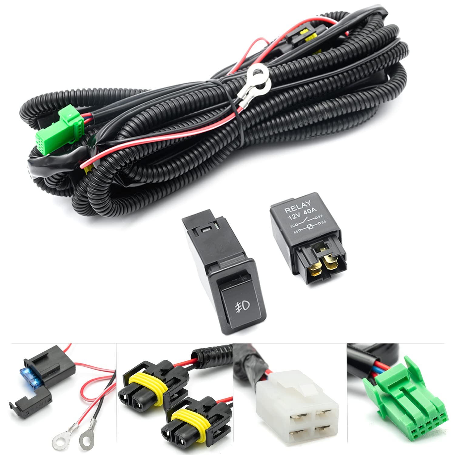 Amazon.com: H11 H8 880 Fog Light Wiring Harness for 1998-2004